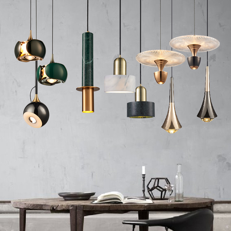 Nordic Style Interior Chandelier Home Decoration LED Pendant Lamp Glass Lights-Lighting