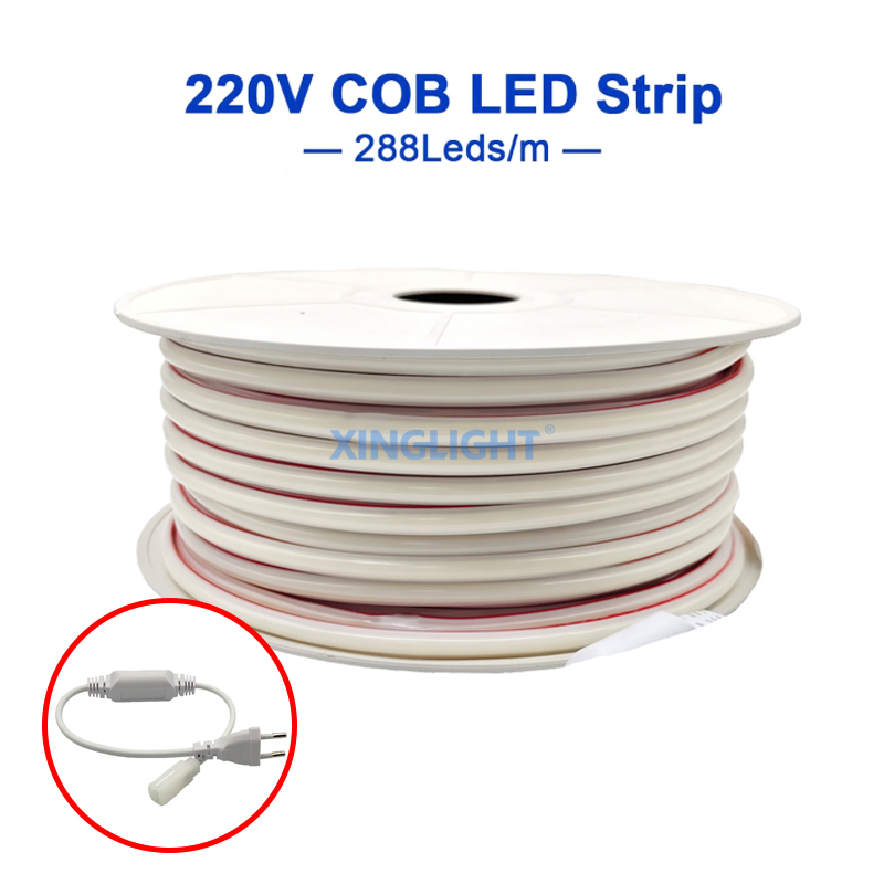 COB Neon Flex Rope Light 288 LED Ceiling Cove Light for Outdoor Waterproof IP65 LED Strip Light