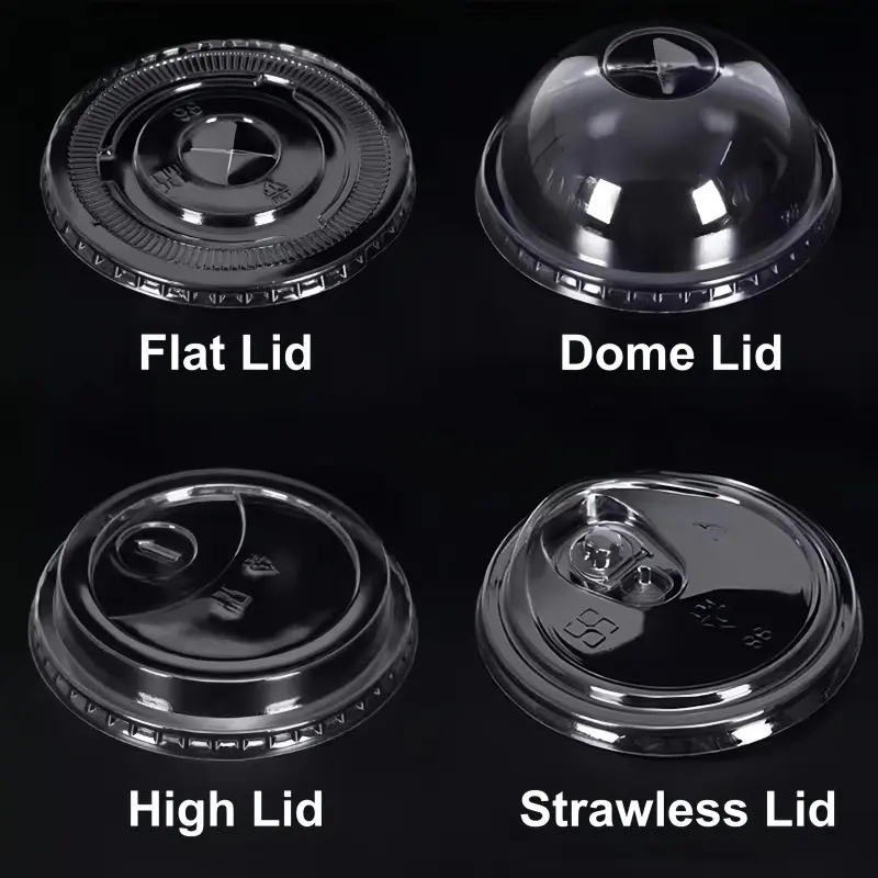 OEM PET coffee cup with flat lid Manufacturer, Supplier
