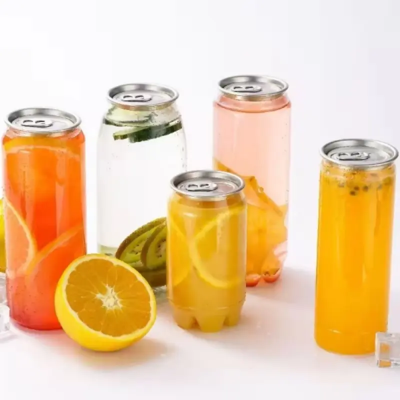 Custom PET plastic Can for Bubble Tea Manufacturers, Suppliers