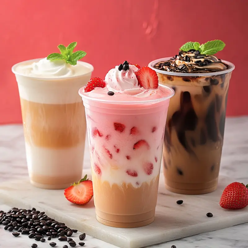 OEM PET plastic Milkshake smoothie cups Suppliers, Factory