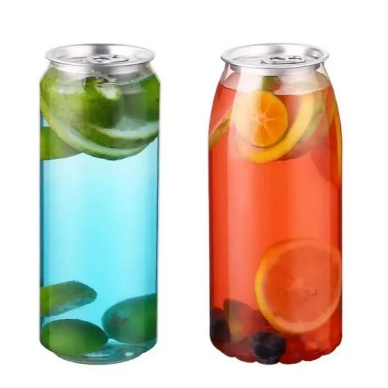 Custom PET plastic Can for Bubble Tea Manufacturers, Suppliers