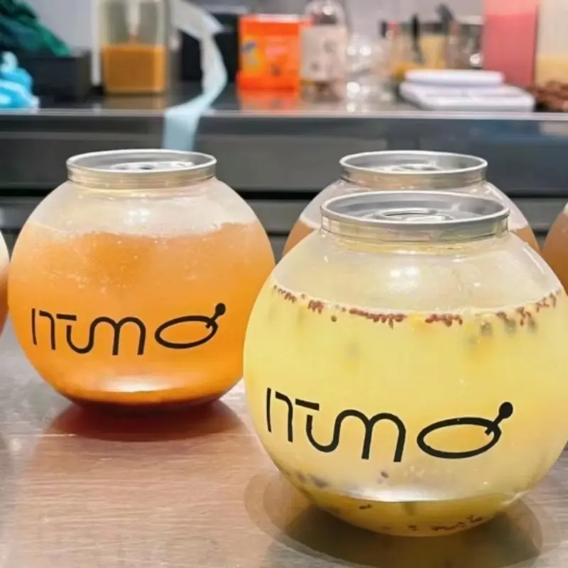 Custom PET can for desserts