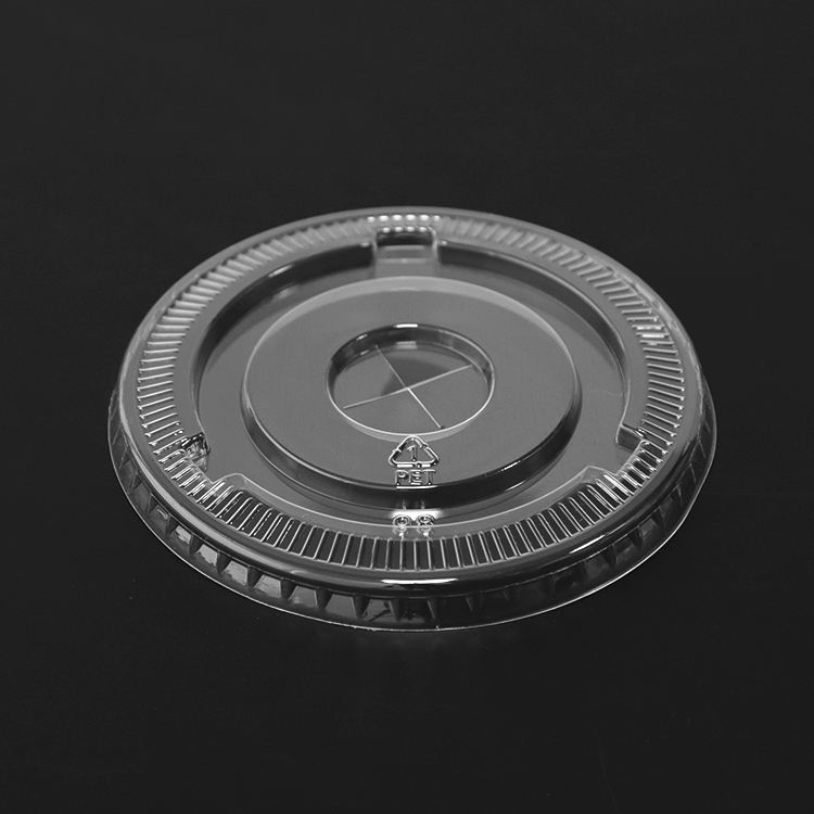 PET Lid with Straw Slot