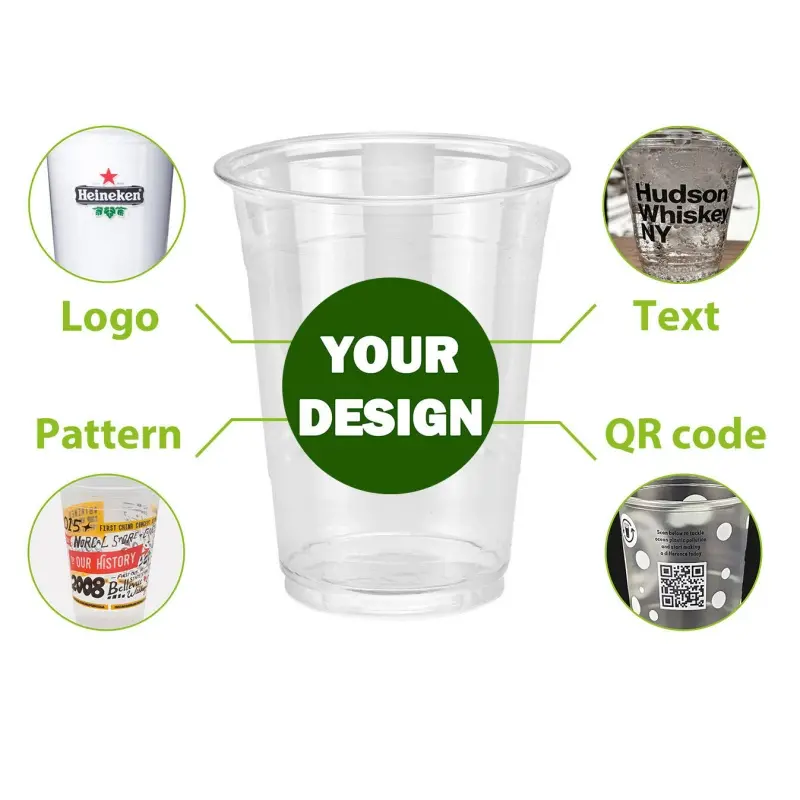 Custom Branded PET plastic cups wholesale Supplier, Exporters