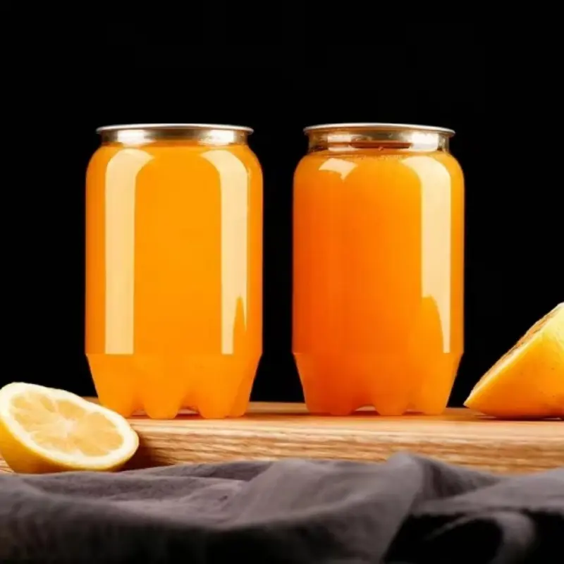 Custom Plastic PET Beverage Cans for Bubble Tea Manufacturers, Suppliers