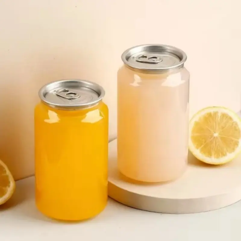 Custom Plastic PET Beverage Cans for Bubble Tea Manufacturers, Suppliers