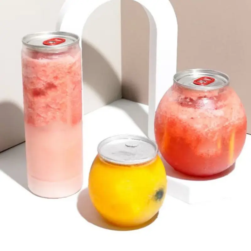 Custom Logo Printing on Clear Plastic Cans