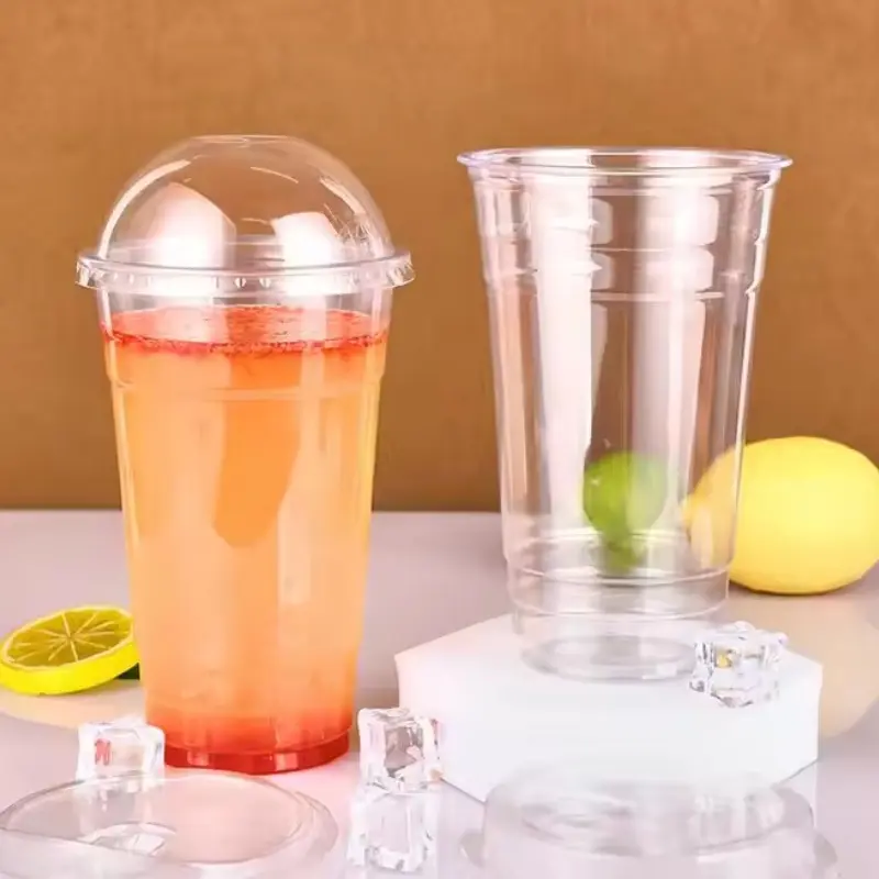 High-Quality PET Cups With Flat Lids Factory, Exporter
