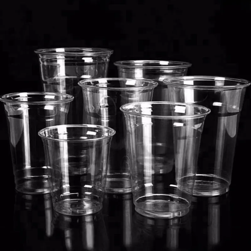 High-Quality PET Cups With Flat Lids Factory, Exporter
