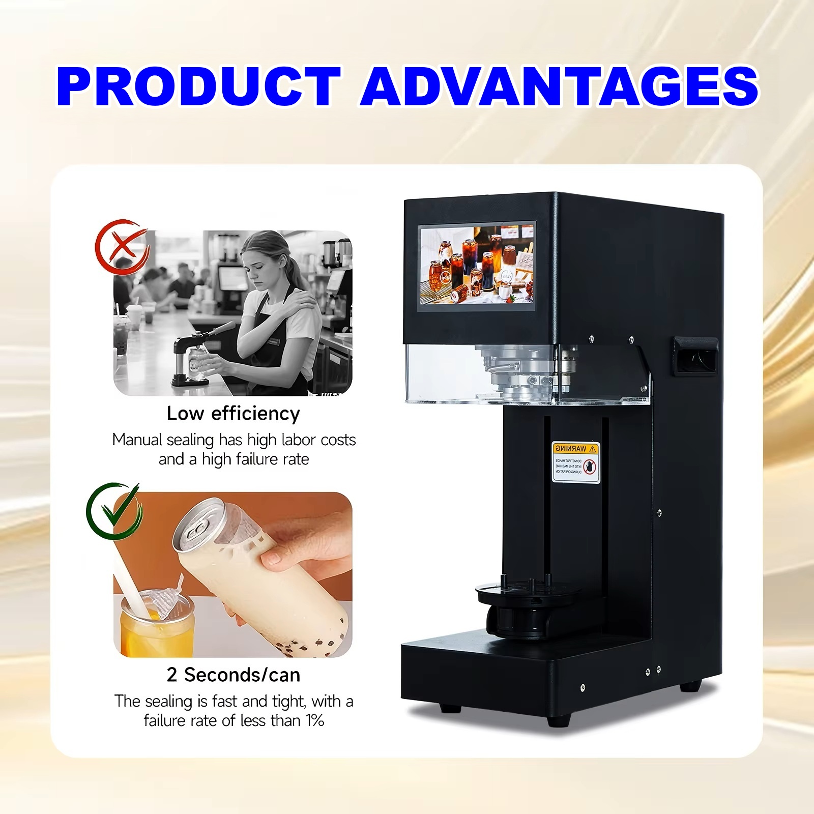 Intelligent Automatic Touch Screen Can Seamer