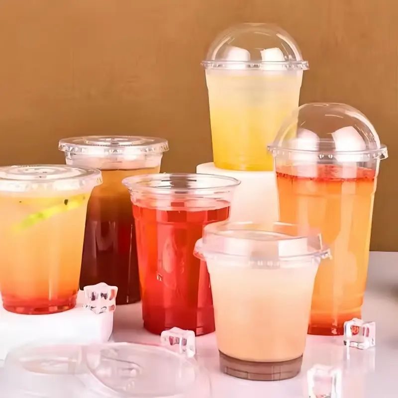 High-Quality PET Plastic Cups With Dome Lids Manufacturer, Factory