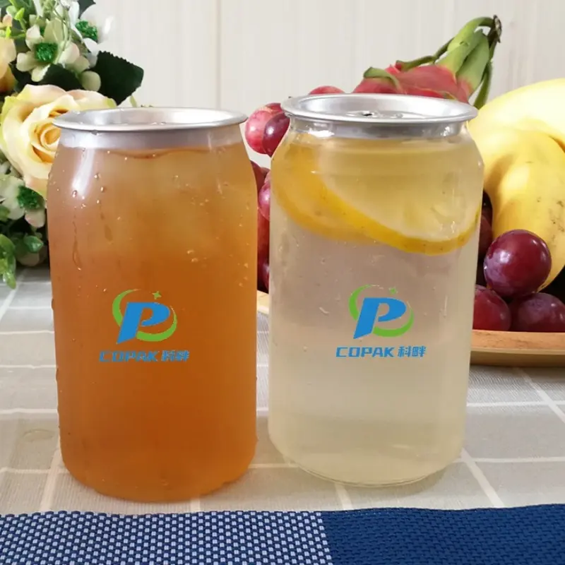 High-Quality PET Beverage Cans with aluminum lids Supplier, Suppliers