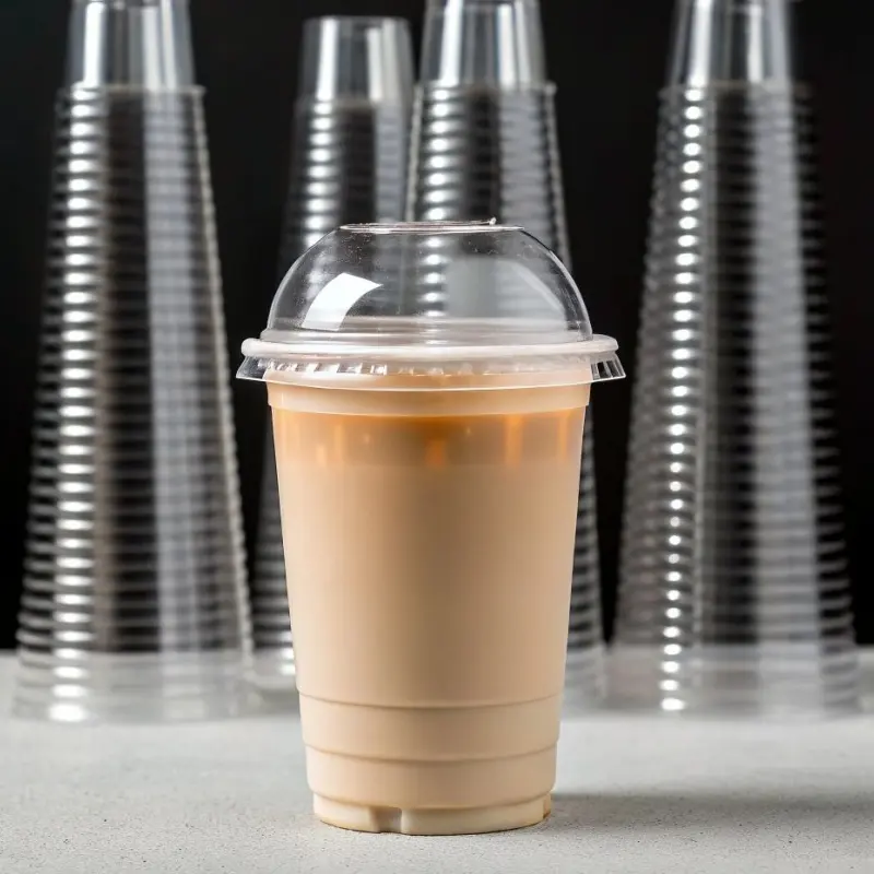 Custom PET Glass Cup with lids Suppliers, Exporters