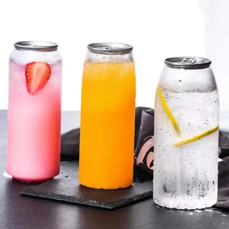 Custom PET soda can with easy open lid Supplier, Service