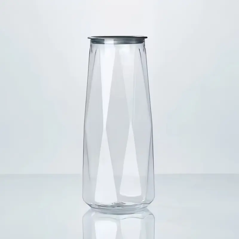 Custom Clear Soda Bottle with aluminum lids Manufacturer, Suppliers