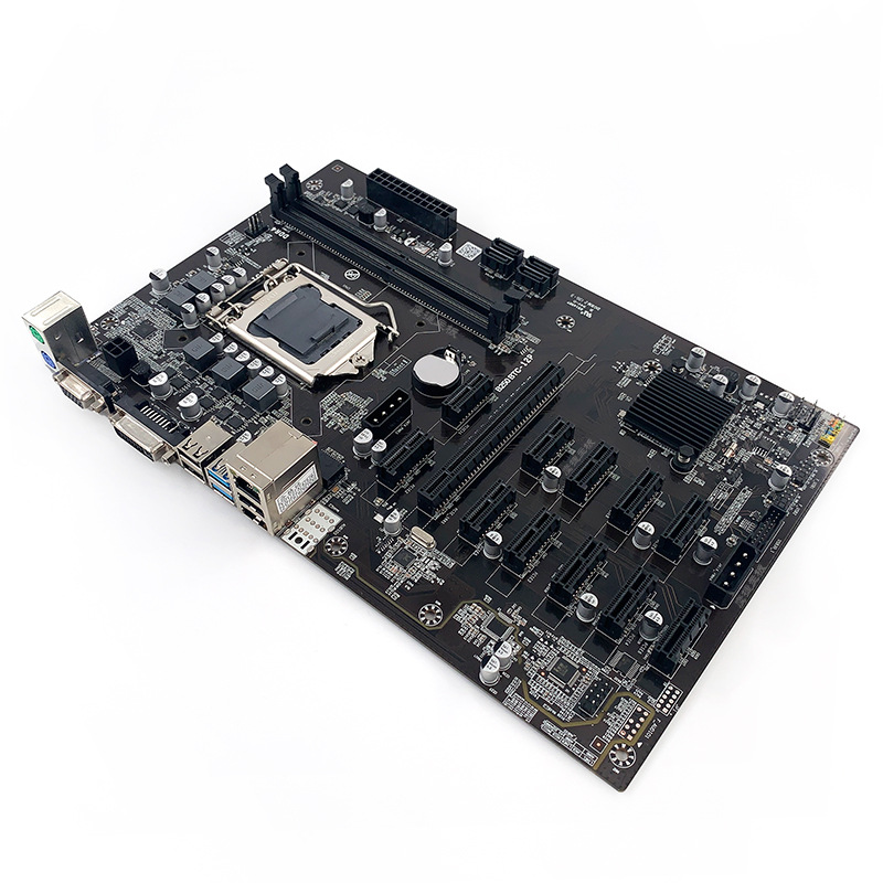 Computer Motherboard B250, Motherboard 1151 Interface DDR4 Not Direct Insertion Graphics Card 9-card Kit 1X to 16X Conversion