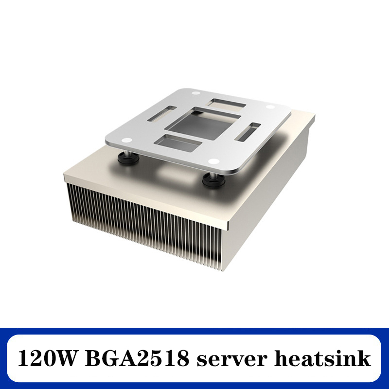 Computer Heatsink 120W BGA 2518 CPU Server Cooler Heatsink 120 * 84 * 28.5mm with Backplate