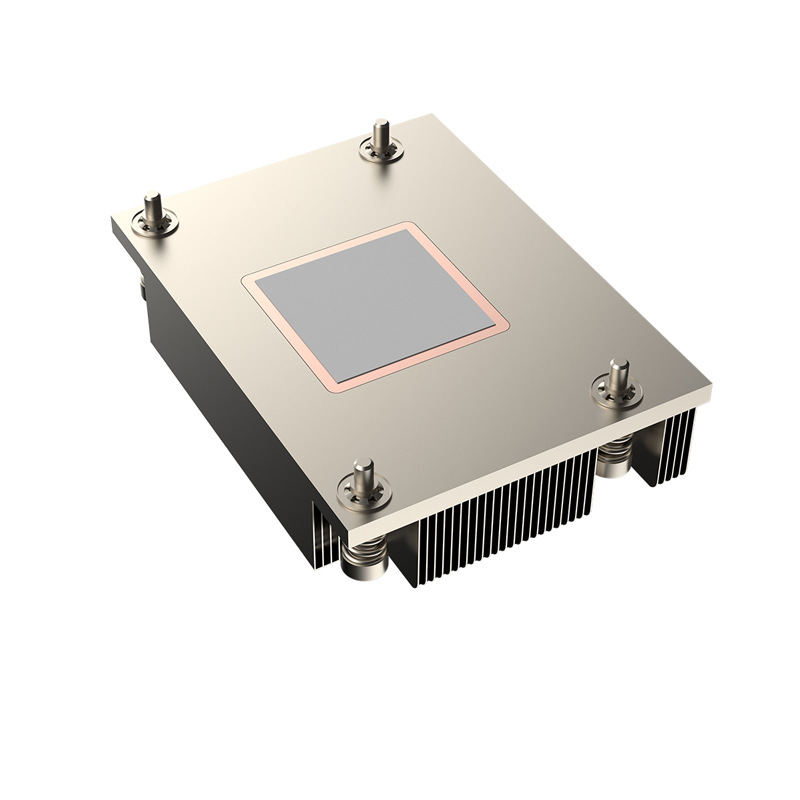 Computer Copper Based 1U Passive CPU Server  AM5 Server Heat Sink Air-cooled Heat Sink