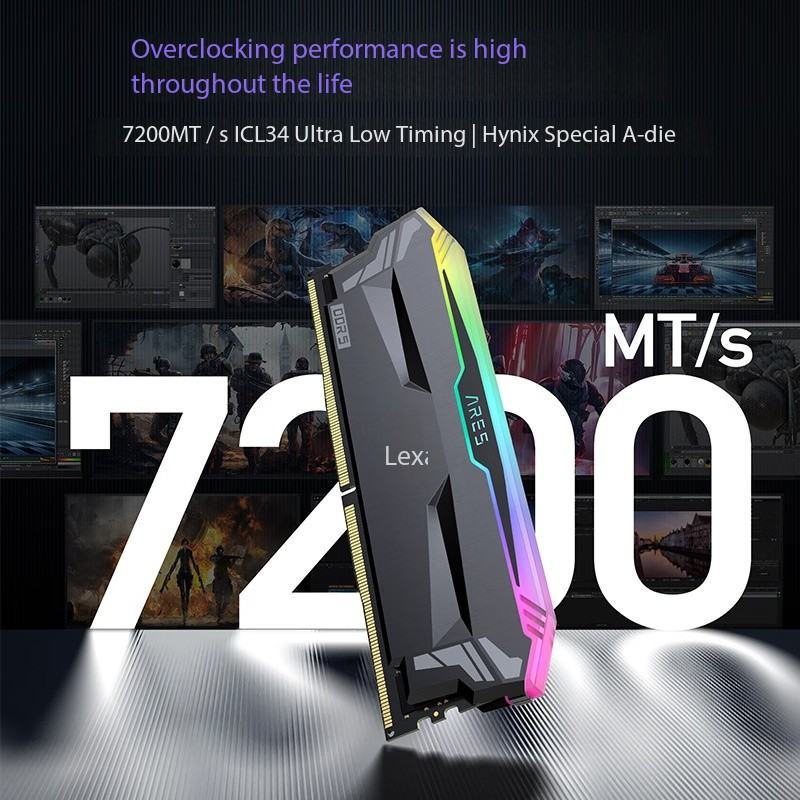 Desktop DDR5 ECC 32GB 1333MHz Gaming RGB Memory Module for Rexar Ares Blade-in Stock