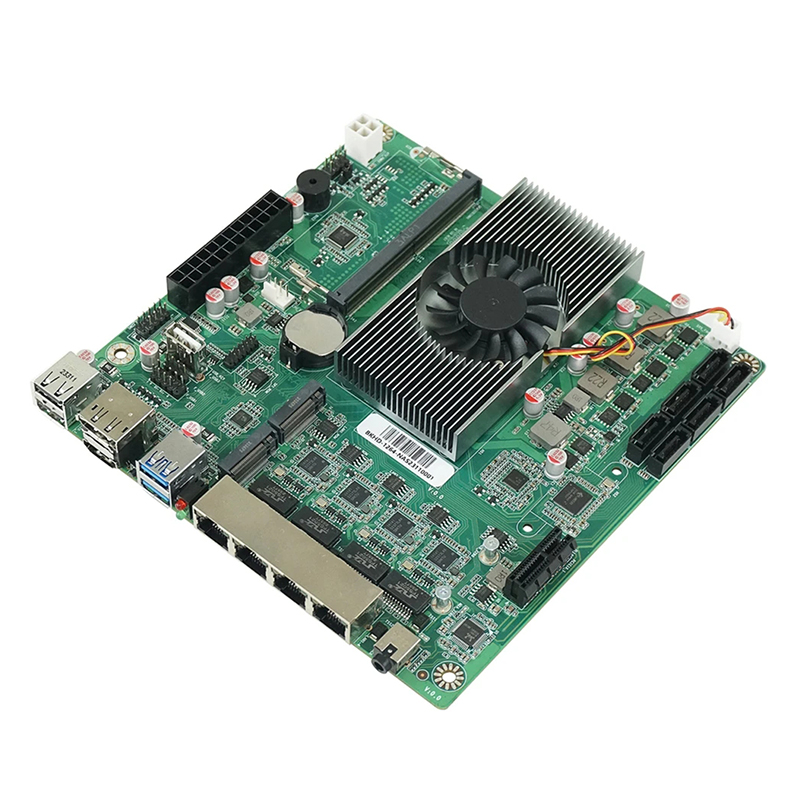 N100 Motherboard AS N5095 Server Mini Computer ITX Motherboard Quad Core 12SATA 2.5G/gigabit Network Port Dual M.2