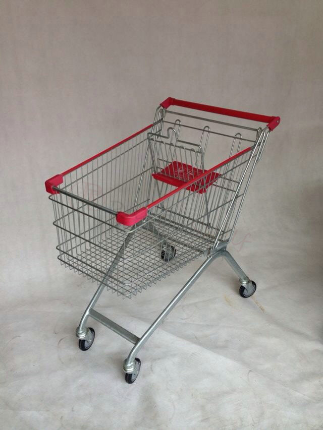 Herringbone Shopping Cart Supermarket Trolley Folding Trolley