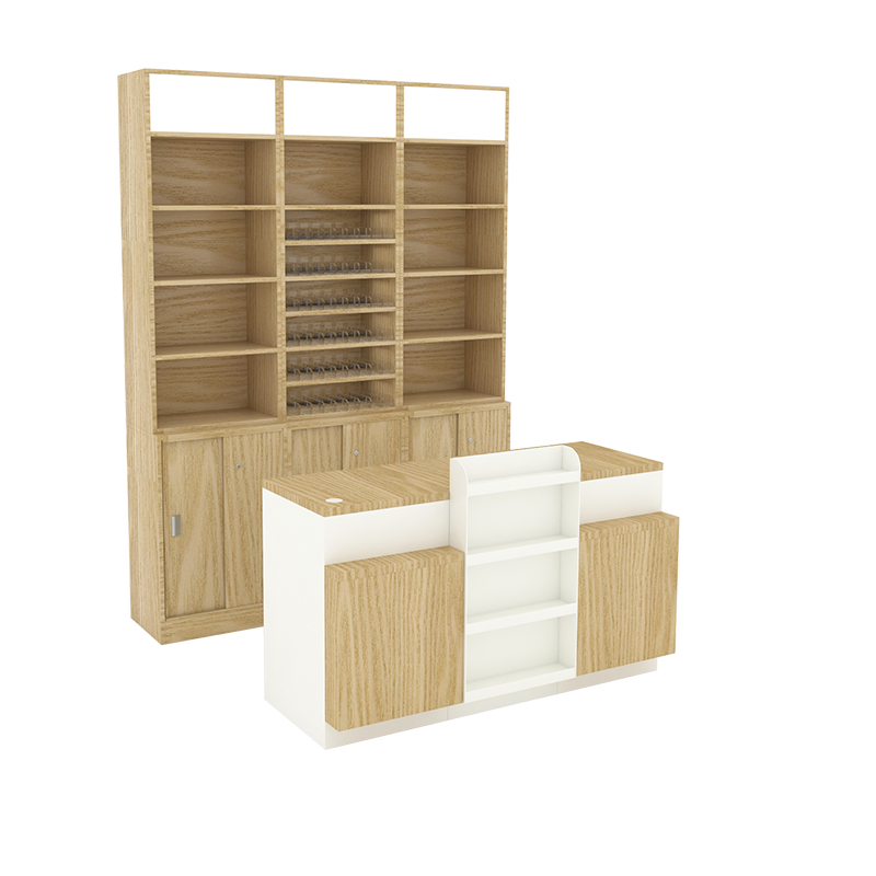 Hot Selling Simple Design Wooden Checkout Counter for Clothing Stores for Small Business Furniture Shop Use