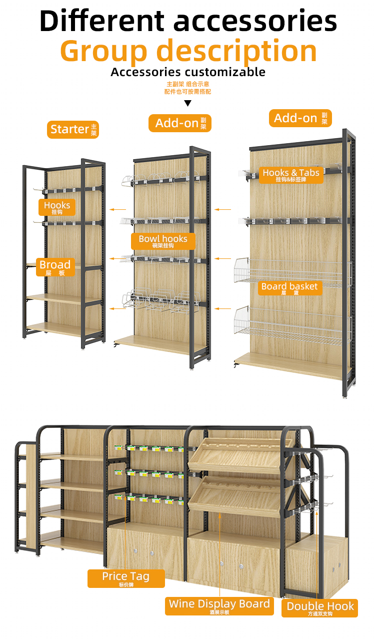 Supermarket Shelf and Storage Rack Display 7