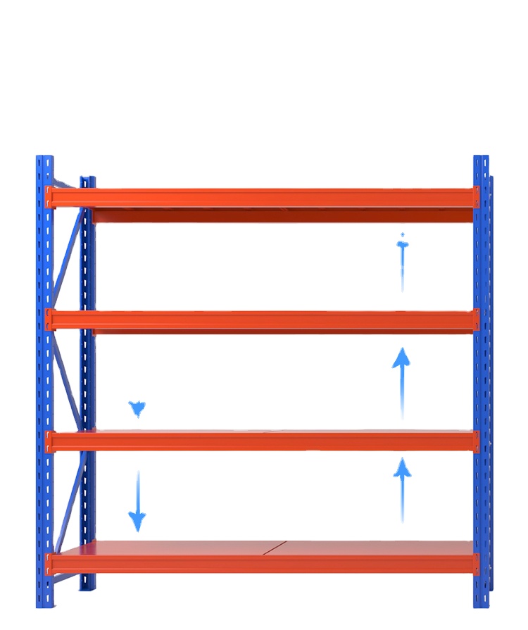 Warehouse Storage Mezzanine Floor with Racks RUNDA SHELF Stable Steel Structure Platform