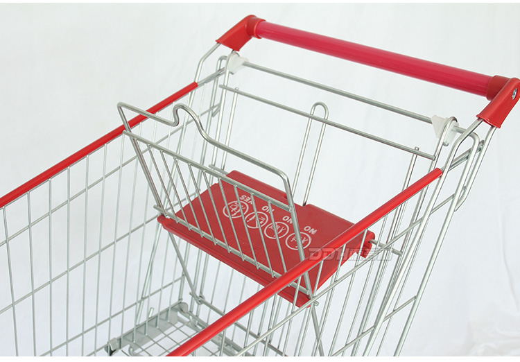 RD-Asia Style Shopping Trolley Stainless Steel Shopping Cart Sturdy  Durable Strong Serviceable  Supermarkets Push Carts Rz