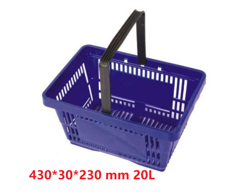 Popular 2-Wheel Foldable Shopping Basket Cart Factory Camp Supermarket Trolleys with Plastic Material From America