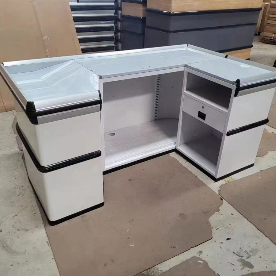 Nordic Small Commercial Checkout Counter for Milk Tea Shop Pet Shop Bar & Cashier Shop Reception Table
