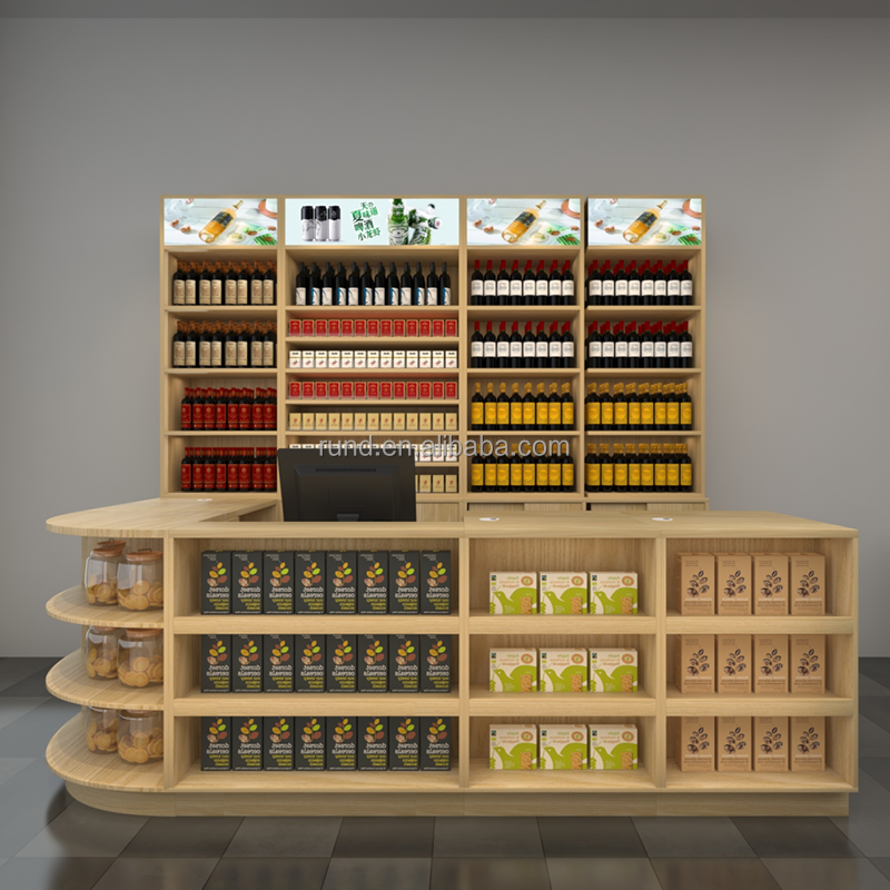 Simple Design Cashier Desks Supermarket & Shopping Mall Checkout Counter for Optimal Shop Use