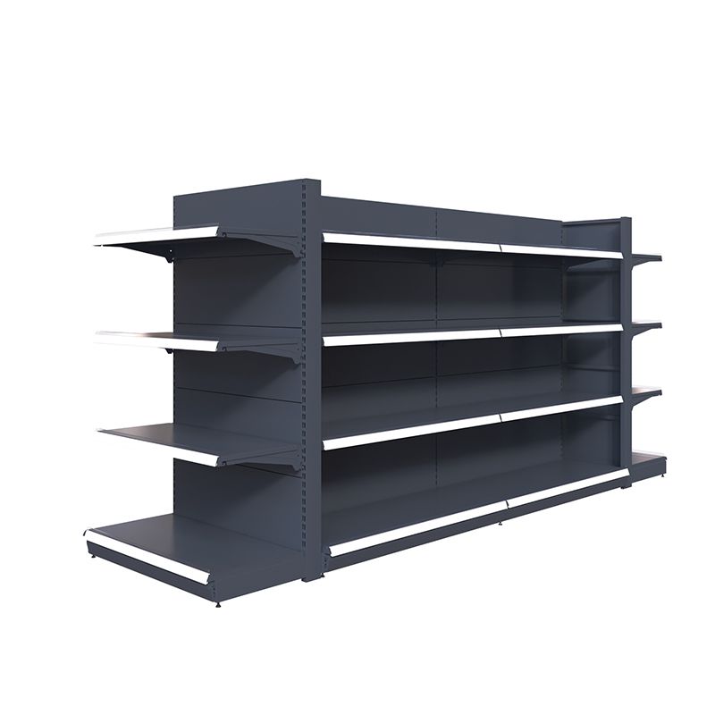 Hot Supermarket Shelf Heavy-Duty Metal Steel Rack for Stores 120KG Layer Capacity Single or Double-Sided Usage