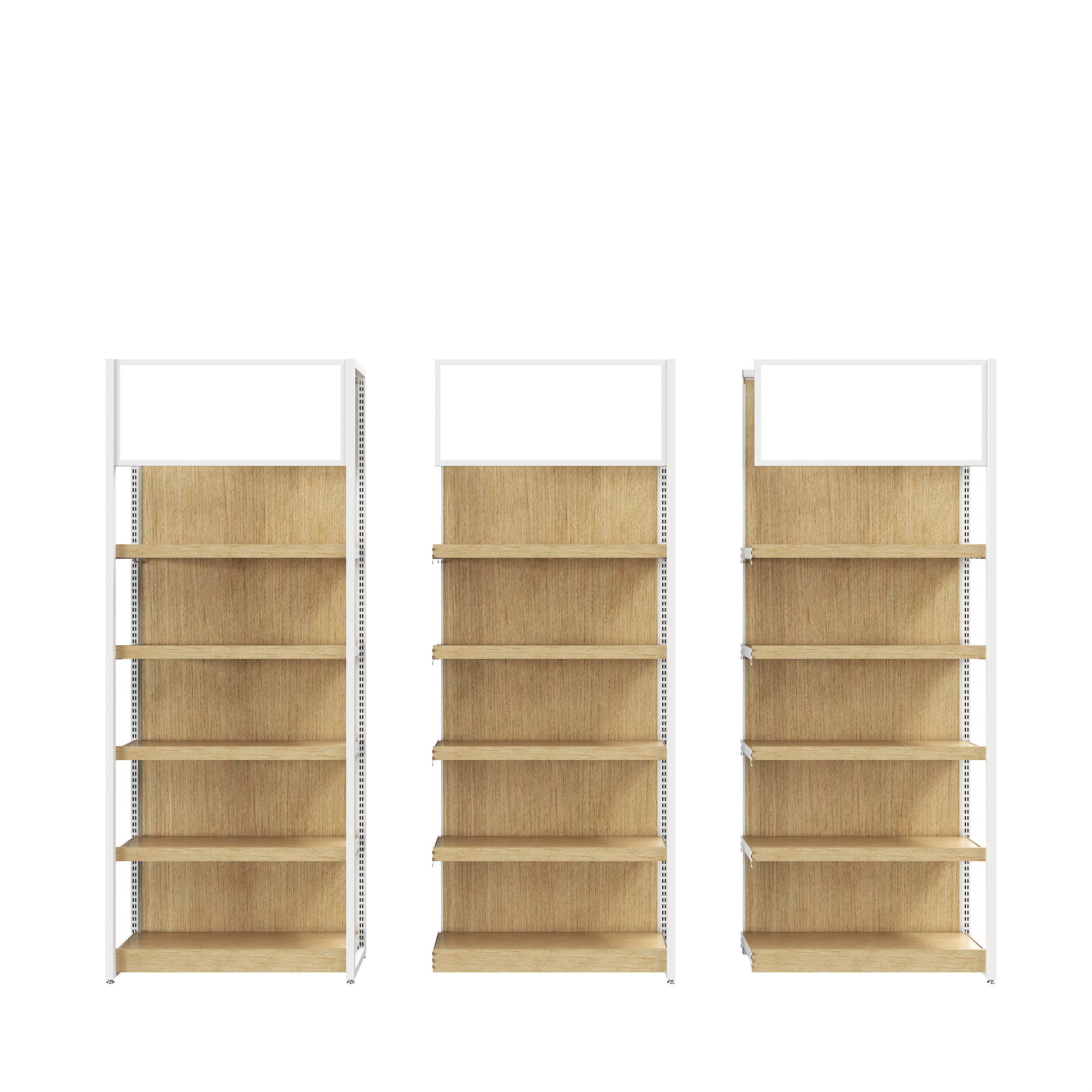 RD-38# Popular Multi-Case Rack Supermarket Shelves for Convenience Shops Yellow White Steel Metal for Store Display