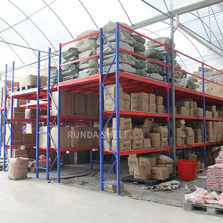 RD Hot Sale Double-Sided Mezzanine Rack Heavy Duty Metallic Attic Rack for Factory Store Warehouse Supermarket Kitchen