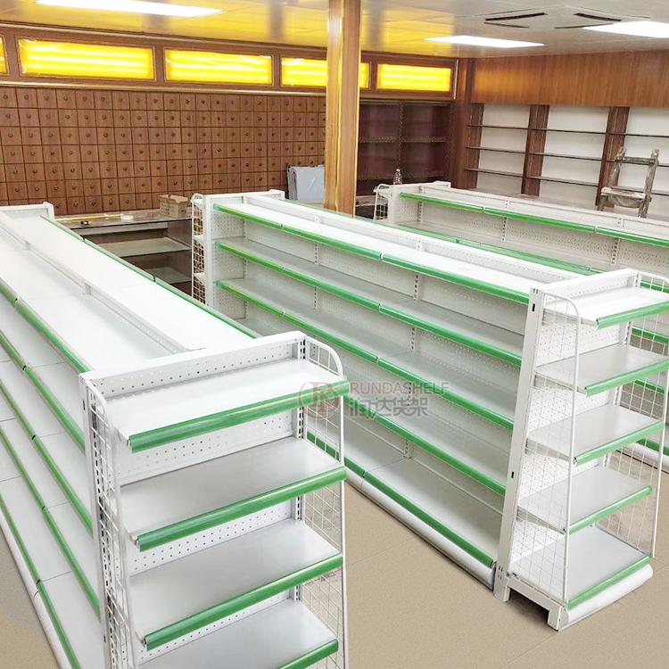 Foshan Metal Rack Stand Gondola Shelf Convenience Store Display Rack for Sale