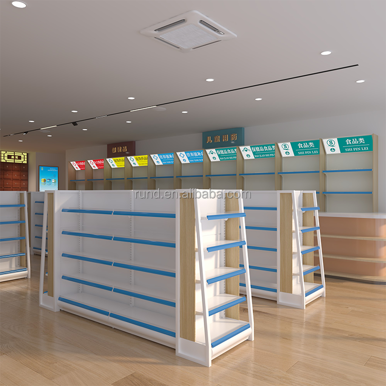 Customized Size Supermarket Shelves for Medicine Store for Organizing Your Space