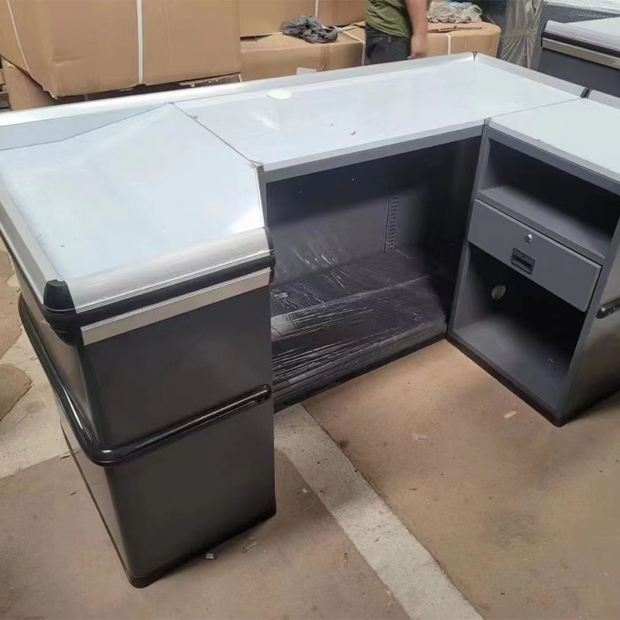 Nordic Small Commercial Checkout Counter for Milk Tea Shop Pet Shop Bar & Cashier Shop Reception Table