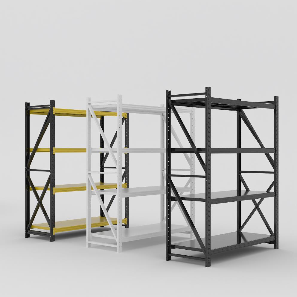RD Heavy Duty 5-Tier Q235B Steel Storage Rack Corrosion Protection 200kg/300kg/500kg Capacity Powder Coated for Home Industrial