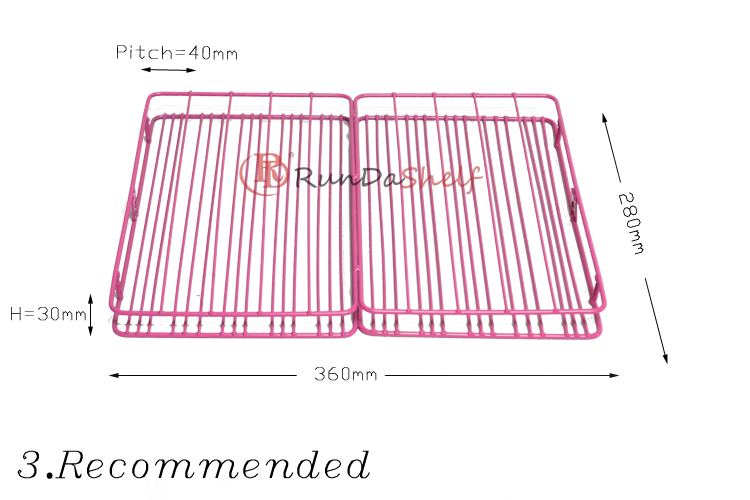Custom Free Standing Double-Sided Nail Polish Display Rack Light Duty Supermarket Wire Rack Supermarket Shelves Metal