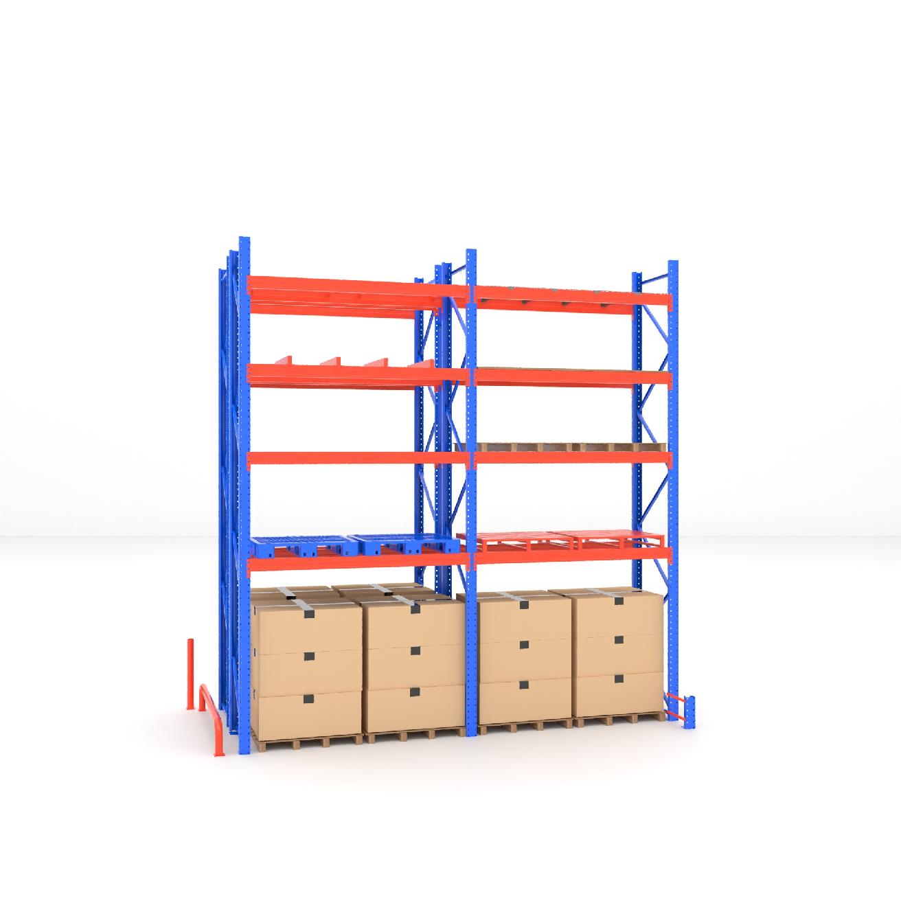 Pallet Rack Support Bar  Industrial Racking Pallets Support Heavy Duty Steel Beam Cross