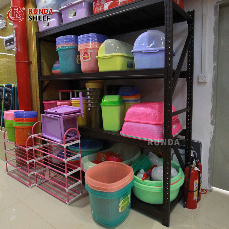 RD-33 High Quality 300KG Capacity Steel Storage Rack Medium Duty Multi-Level Industrial Rack for Garage and Warehouse Use OEM