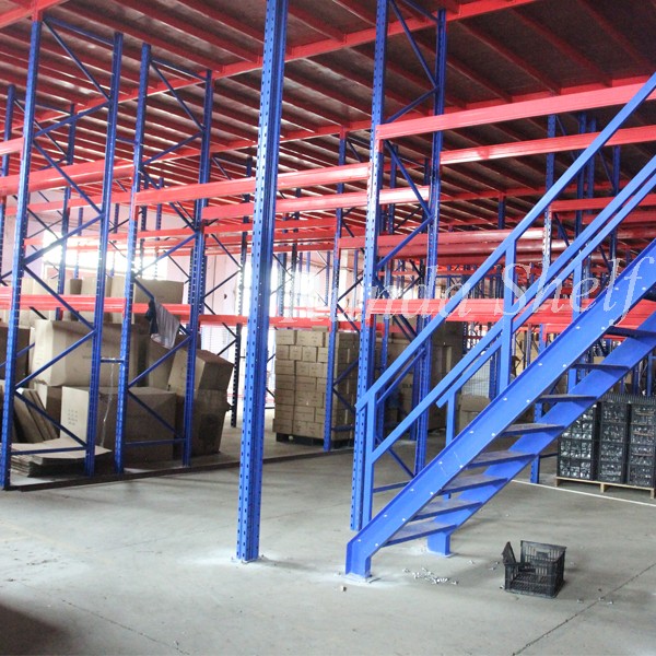 Heavy-Duty Mezzanine Storage Rack for Warehouses Attics Lofts-Cargo & Storage Equipment