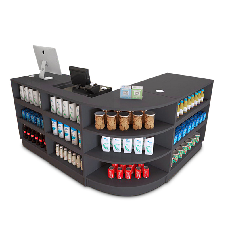 R&D Shelves Cash Checkout Table Cashier Counter Adjustable Normal Supermarket Counter