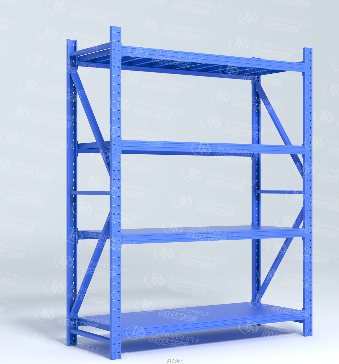 Factory Price 5-Layer Wire Shelving Display Rack Units 200kg 300kg 500kg Capacity VNA Pallet Rack Made Steel for Warehouse