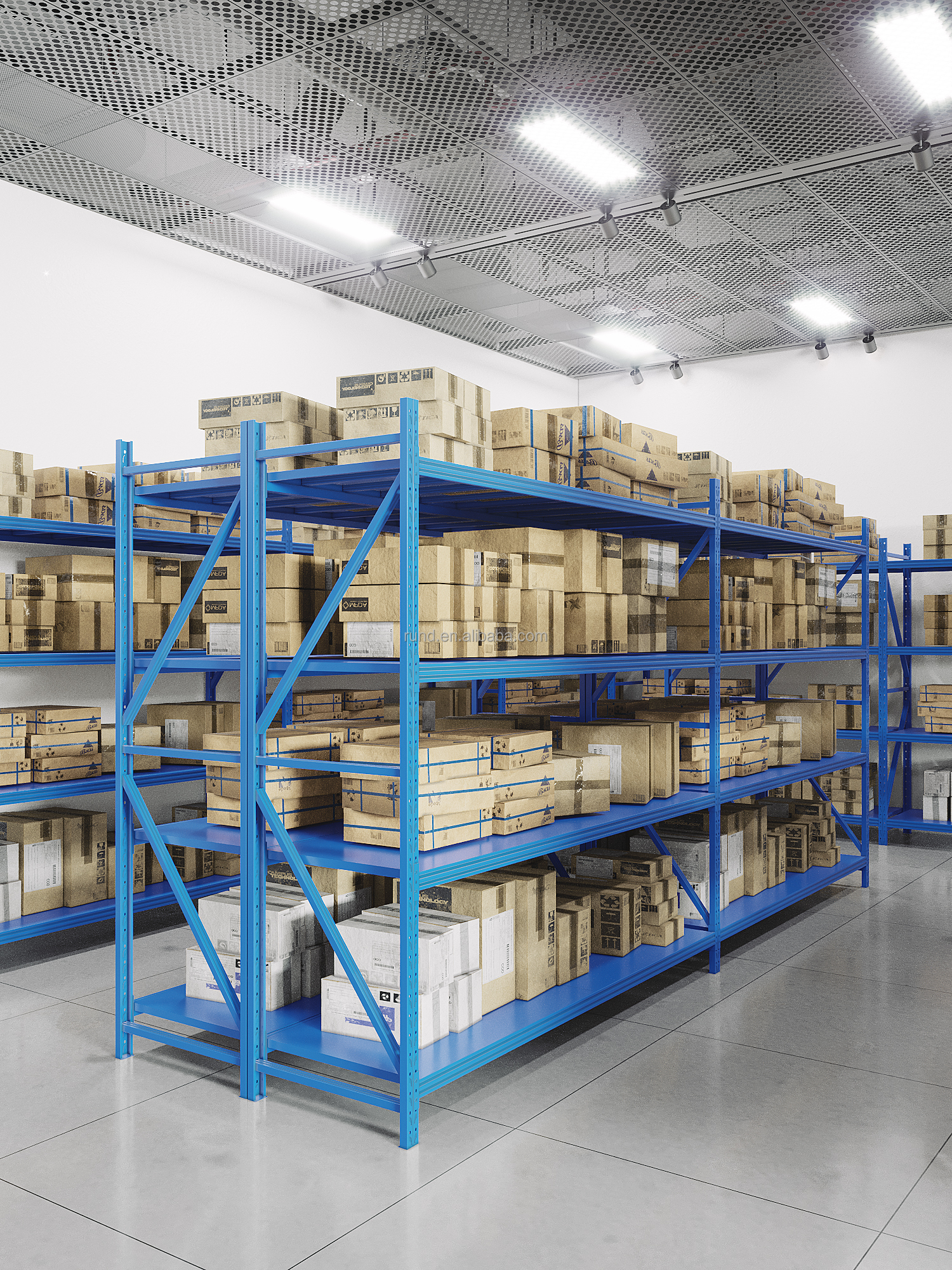 Heavy-Duty Light-Duty Corrosion-Protected Industrial Workshop Storage Racks Steel Warehouse Racks Stacking Shelves New Design
