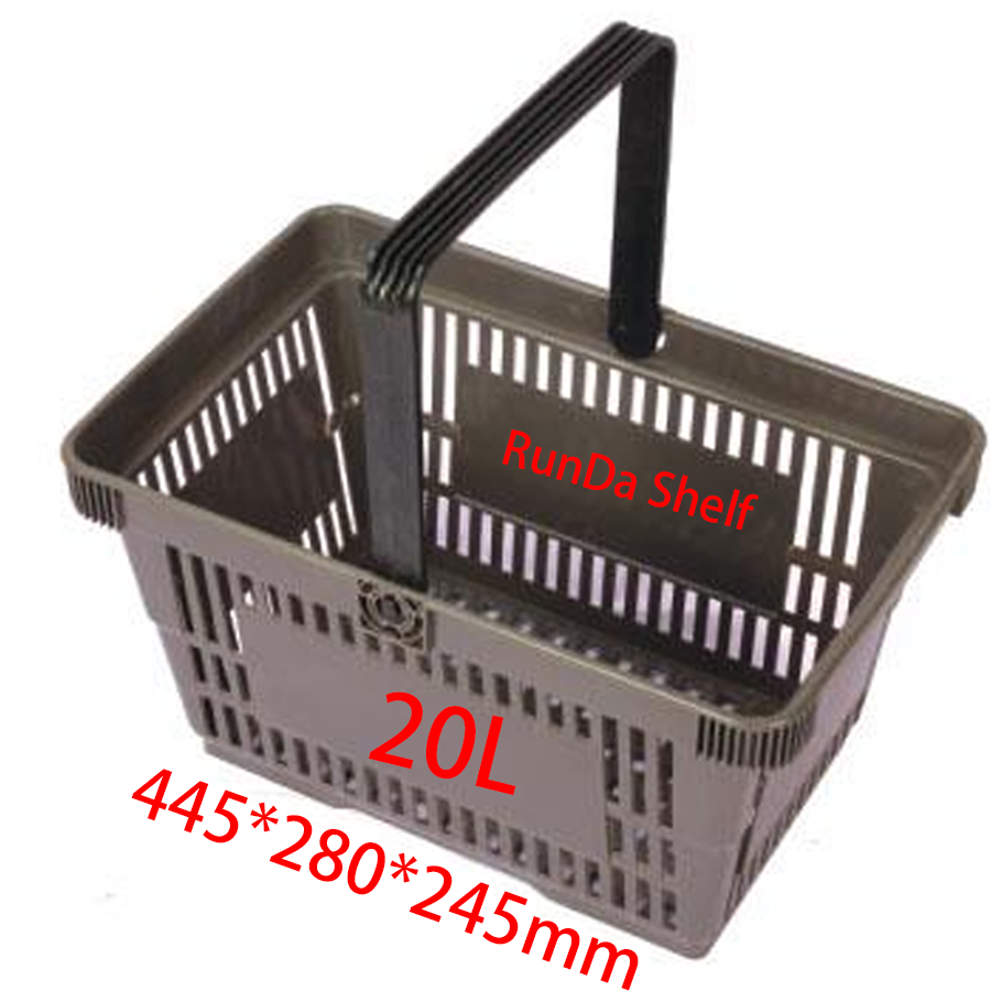 Manufacturer Direct Wholesale Rose Gold Cosmetics Store Shopping Basket Metal Wire Mesh Basket with Plastic Cloth Sleeve