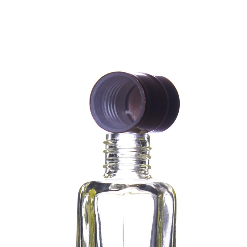 3ml 6ml 12ml Octagon Roll on Attar Glass Essential Oil Bottle for Perfume Oud Oil