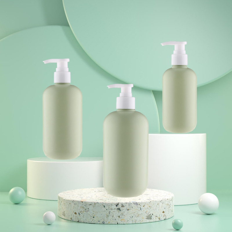 Wholesale Soft Touch PE Plastic Pump Bottles Cosmetic Packaging for Body Lotion Shower Gel